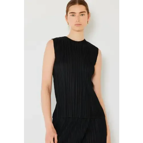 Pleated Sleeveless Tank Top
