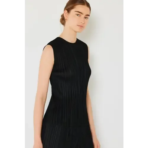 Pleated Sleeveless Tank Top