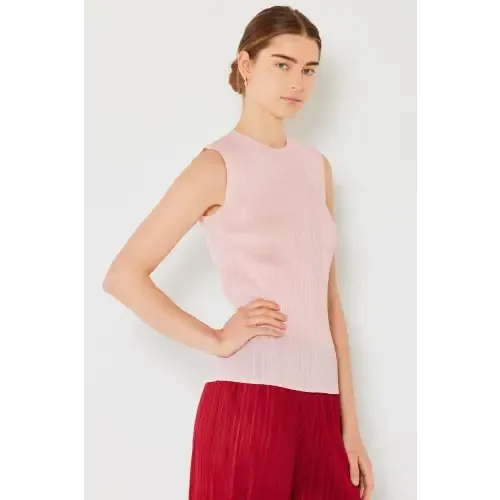 Pleated Sleeveless Tank Top
