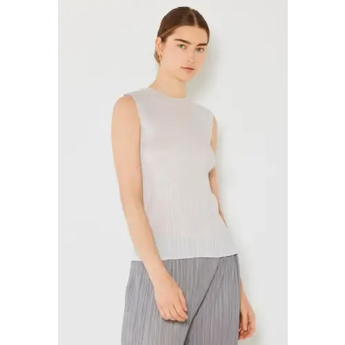Pleated Sleeveless Tank Top