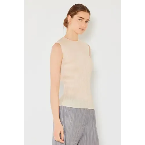 Pleated Sleeveless Tank Top