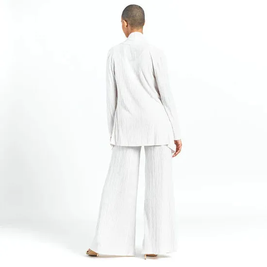 Pleated Soft Bamboo Knit Cardigan and Tank Top