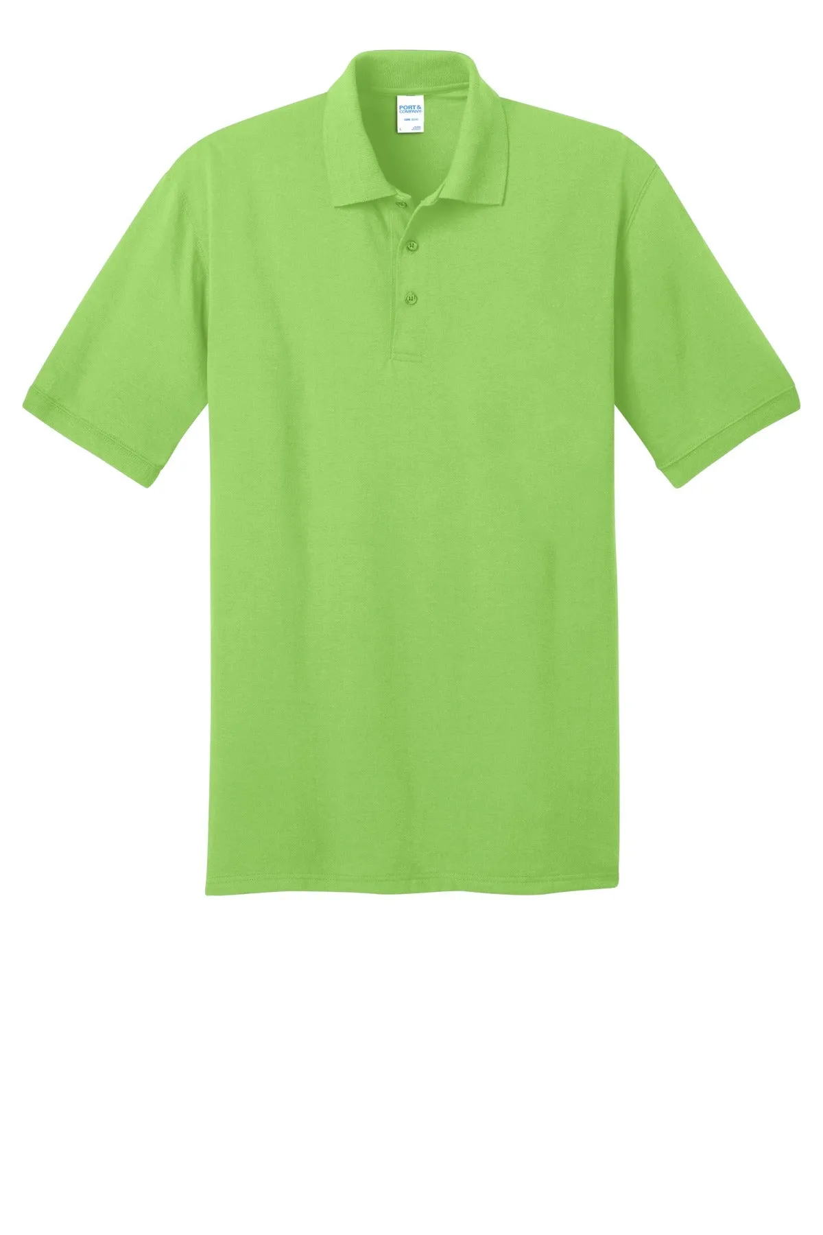 Port & Company Tall Core Blend Jersey Knit Polo. KP55T Lime Tall