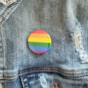Pride Flag Pinback Button