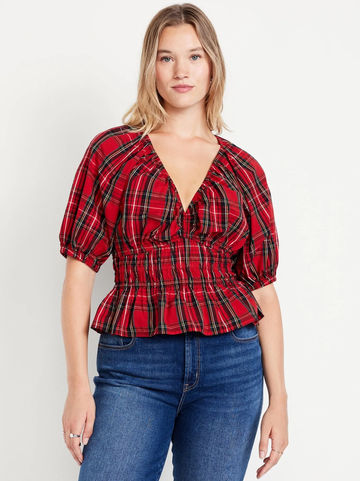 Puff-Sleeve Top