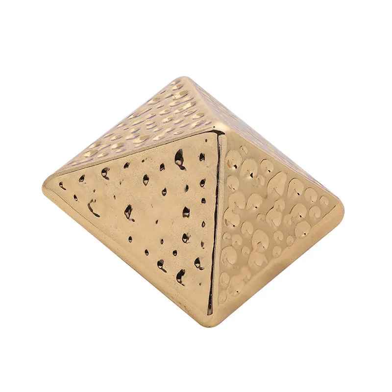 Pyramid Rhombus Sharp-Angled Metal Shank Button 5pcs