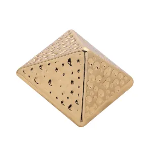 Pyramid Rhombus Sharp-Angled Metal Shank Button 5pcs
