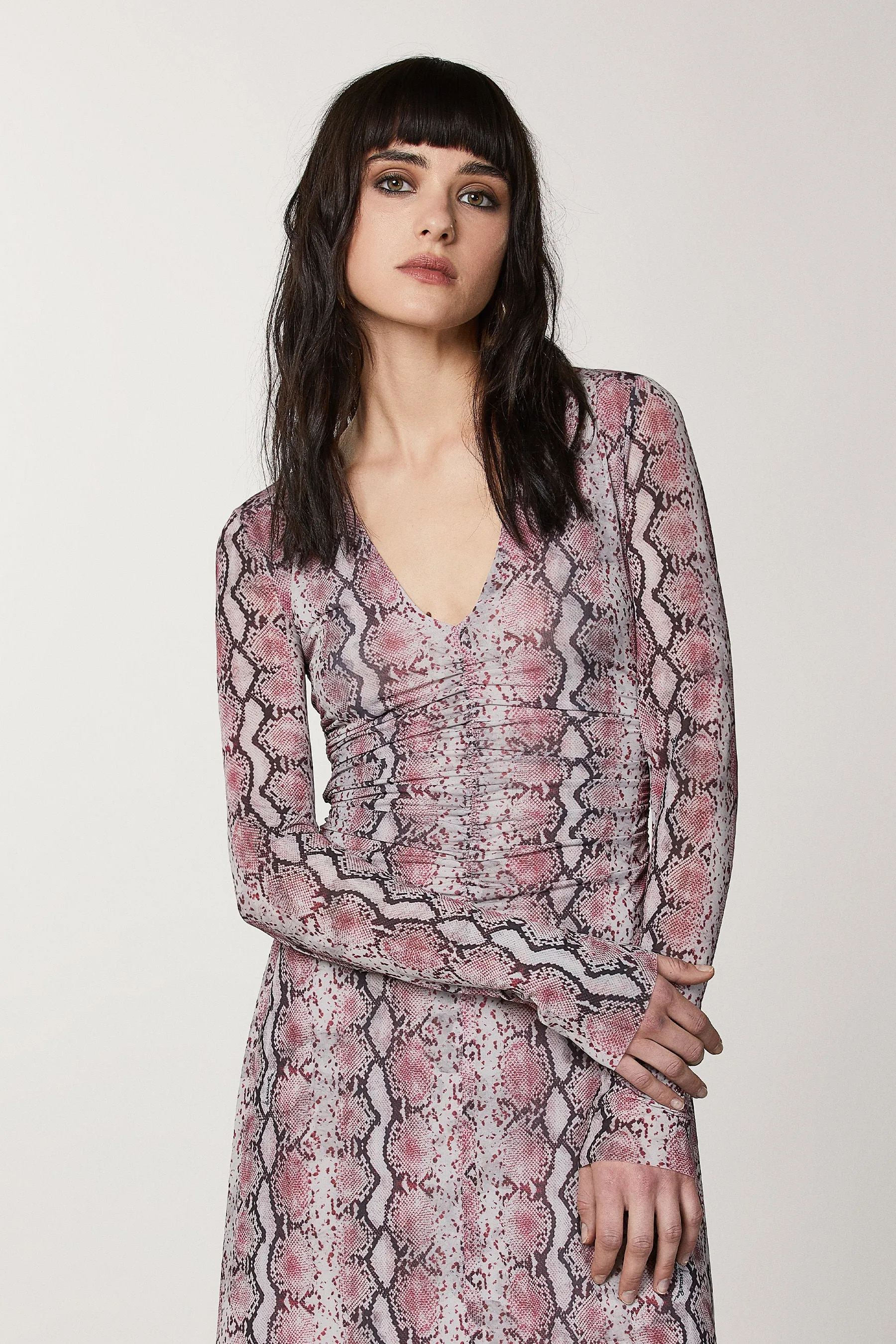 Python-print Long Dress