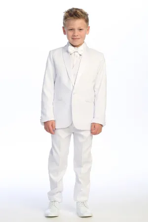 "Cornell" Kids White Tuxedo (5-Piece Set)