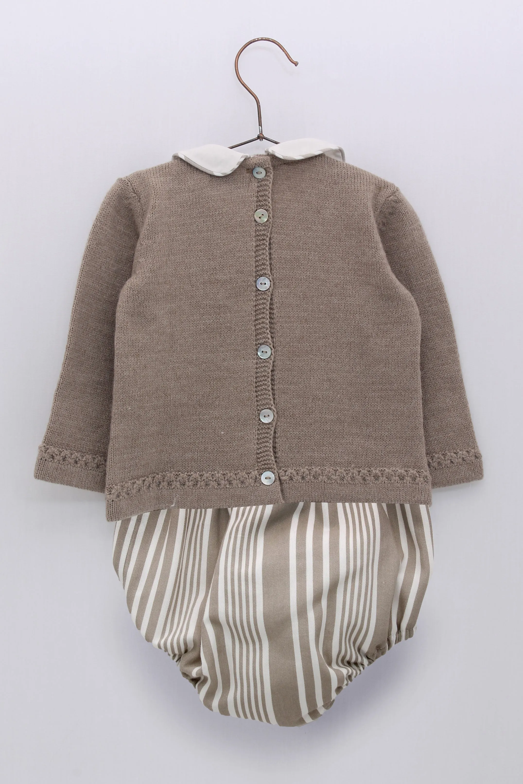 "Donald" Taupe Alpaca Wool Bunny Top & Jam Pants