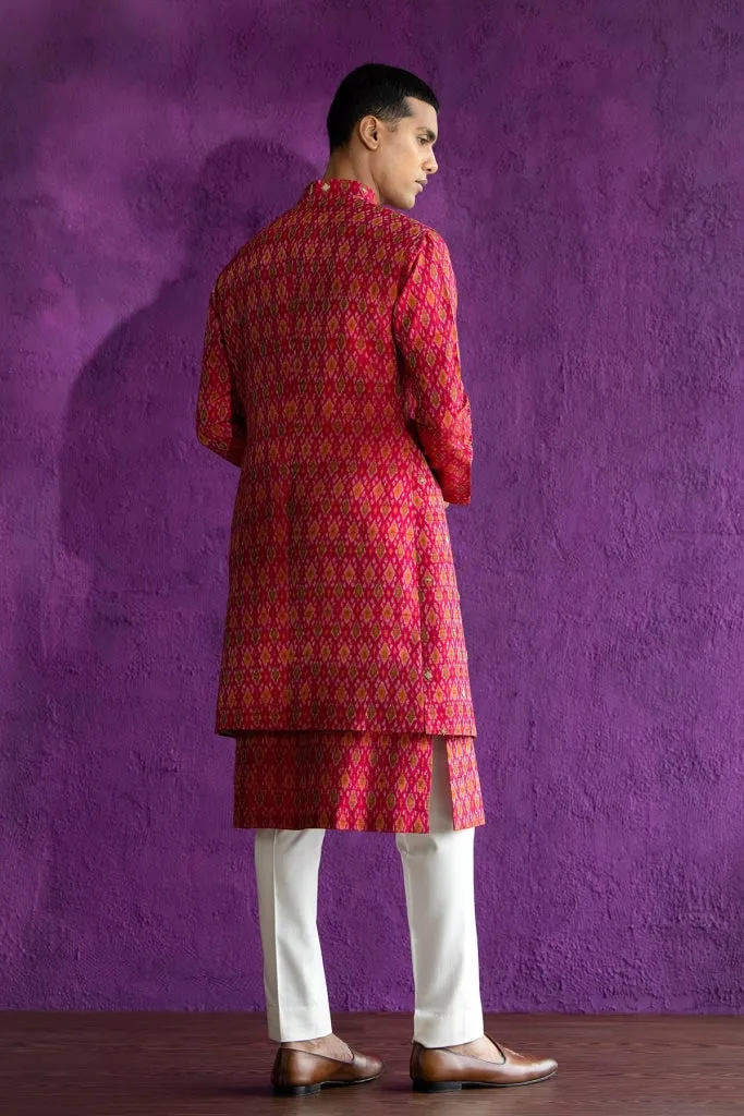Rani Ikat Nehru Jacket