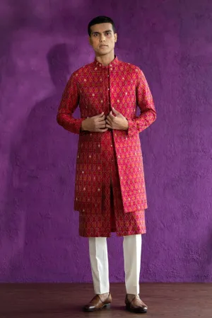 Rani Ikat Nehru Jacket