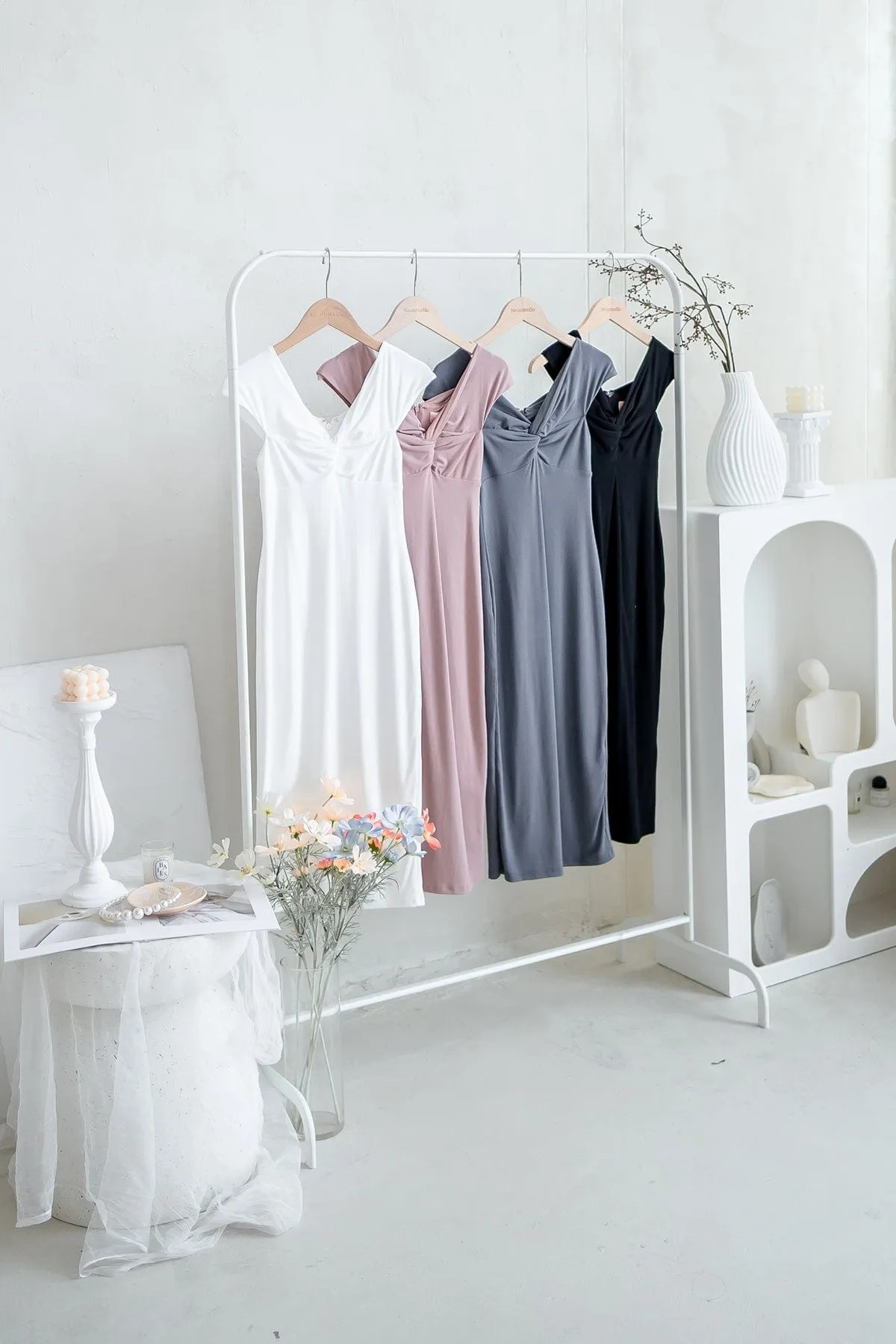 RAYE SWEETHEART TWIST DRESS IN WHITE