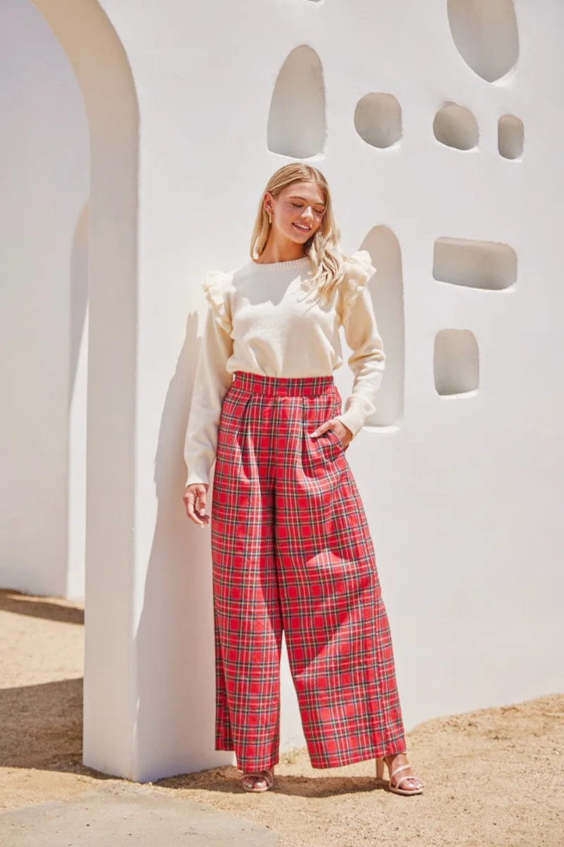 Red Plaid Pants