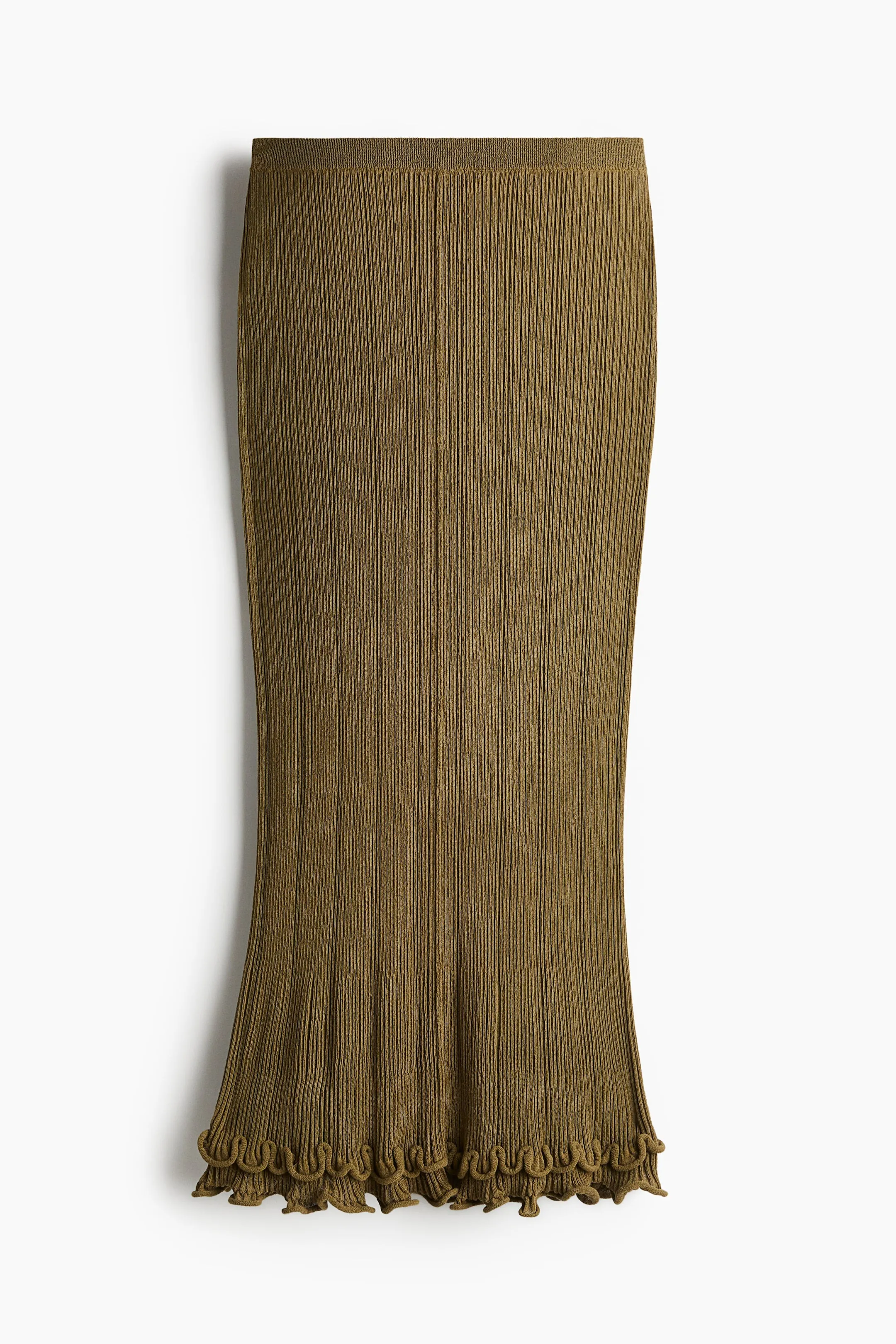 Rib-knit skirt