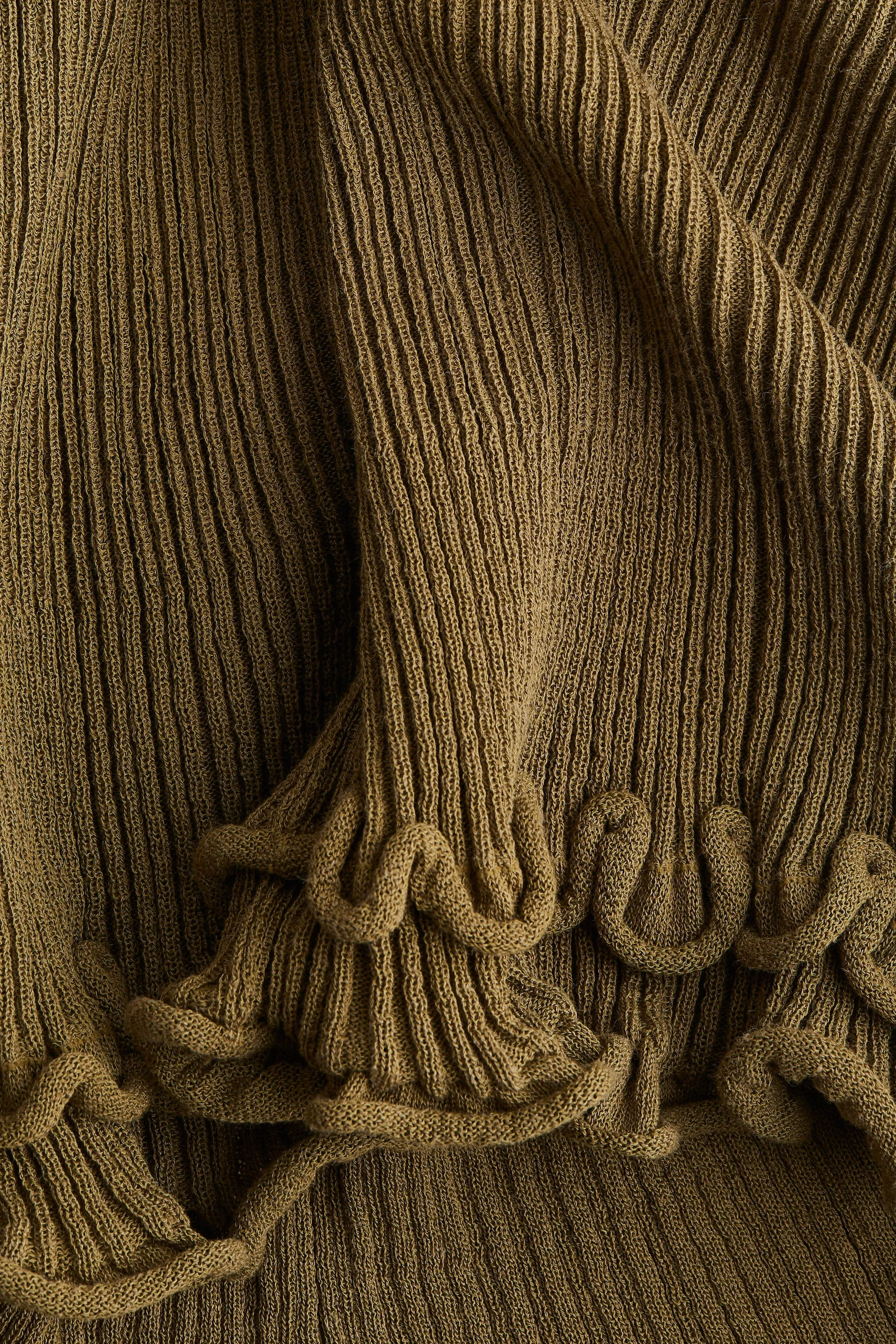 Rib-knit skirt