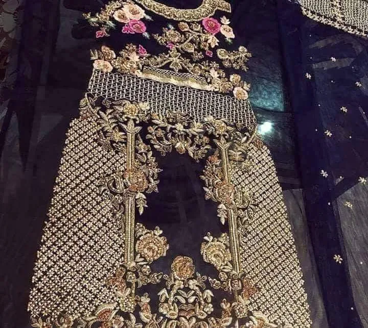 Royal long cut wedding party wear 2019 # P1955