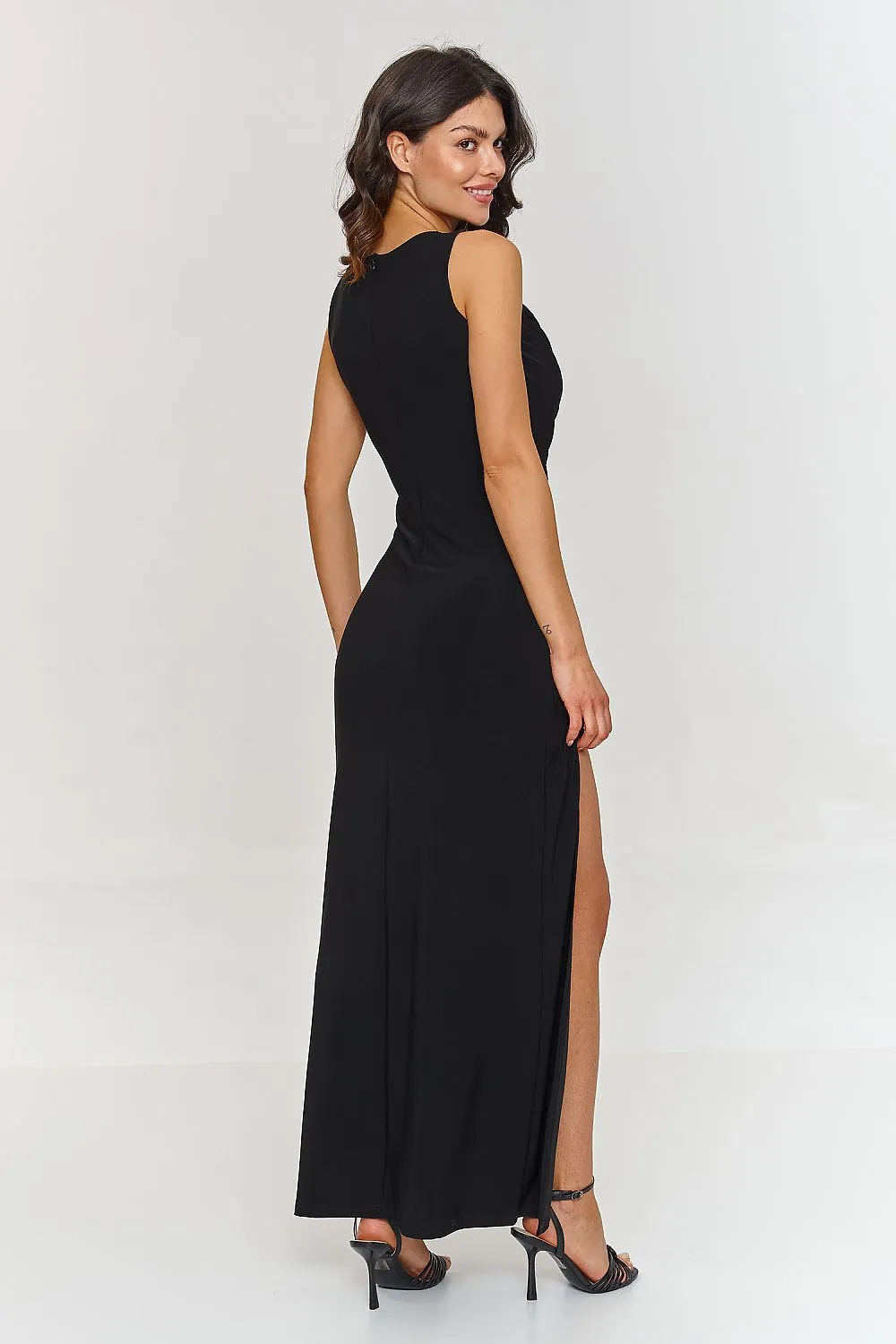 Ruched Elegance Maxi Dress