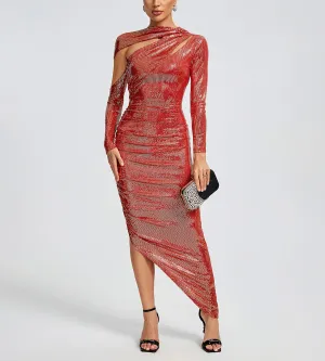 Ruched Sequins Dress