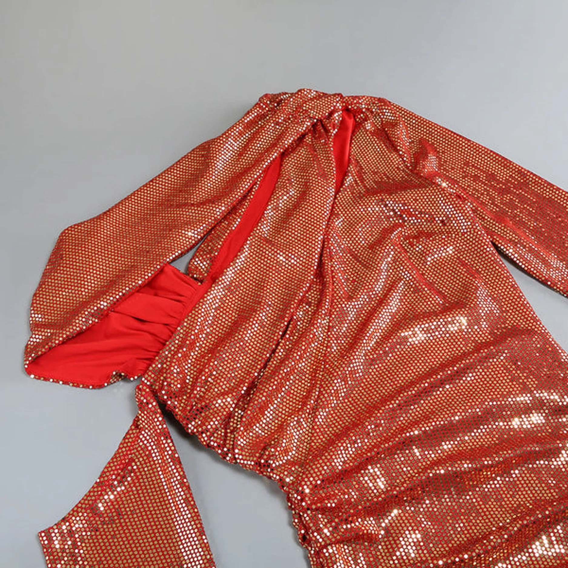 Ruched Sequins Dress