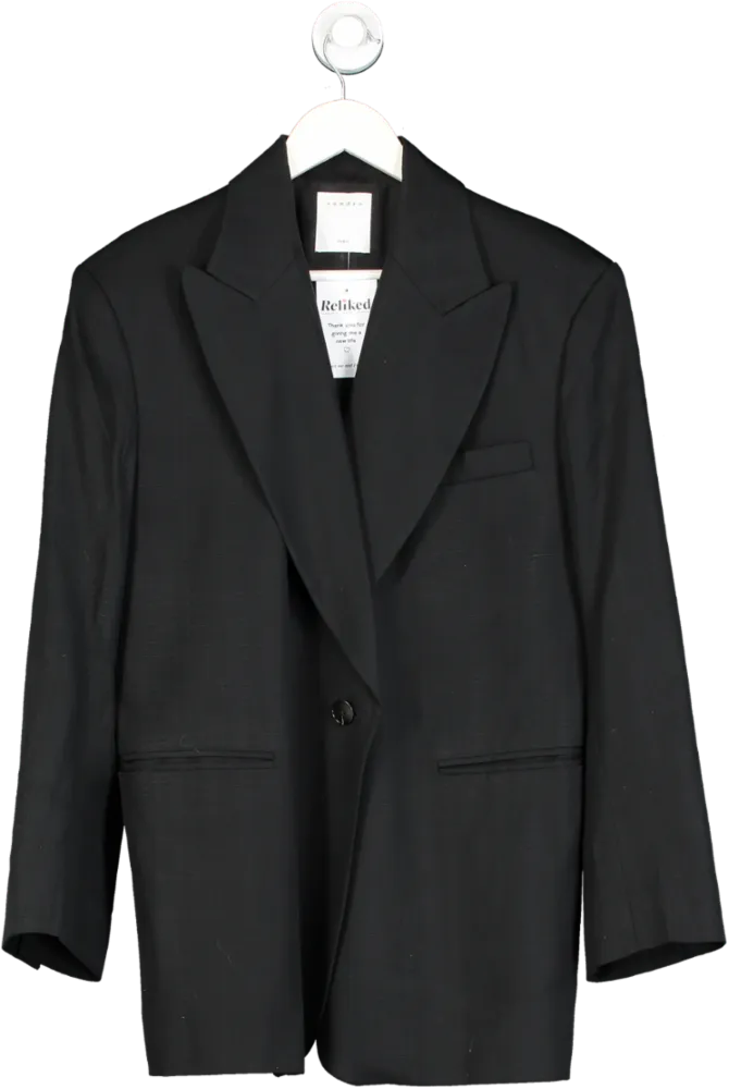 Sandro Blue Suit Jacket UK 14