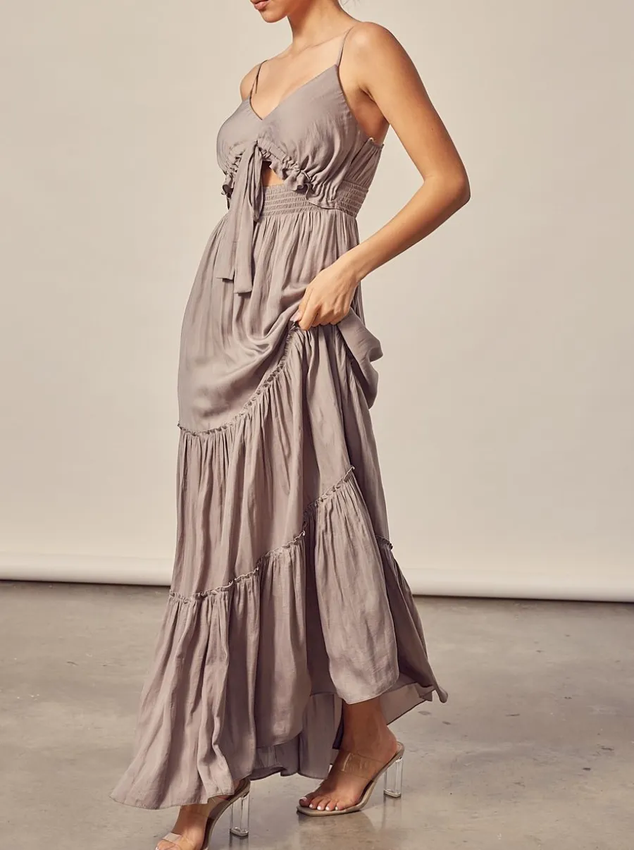 Satin Maxi Dress