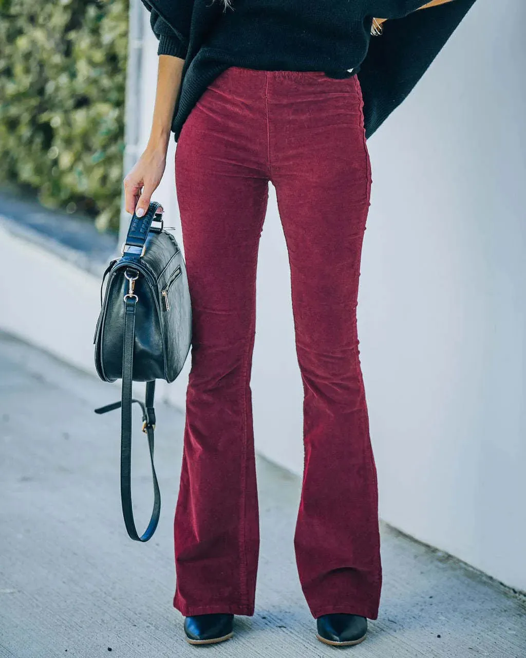 Selena | Flared Corduroy Pants | Retro Style | Comfortable Blend