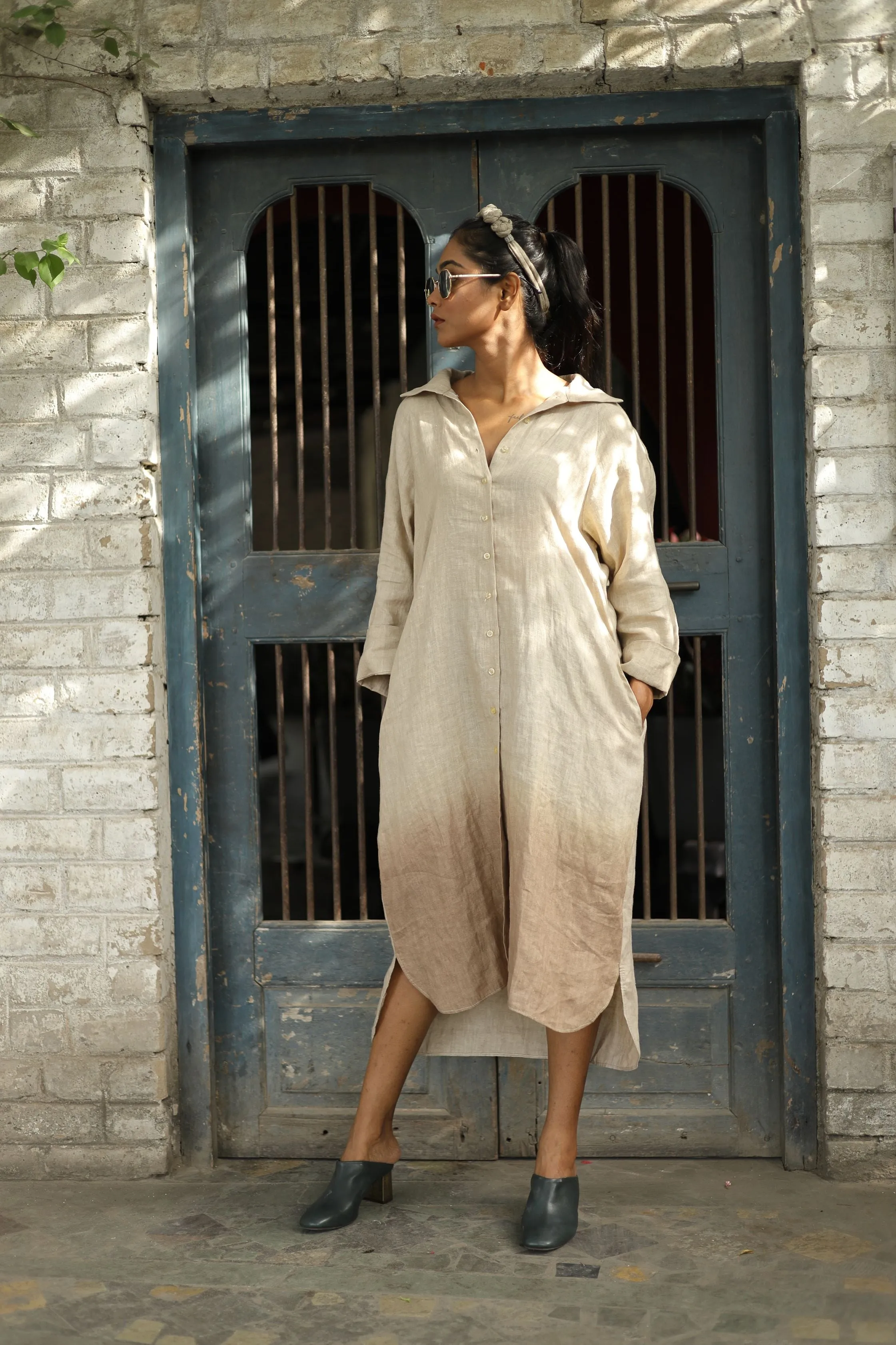 SHIRT DRESS OMBRE