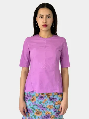 Short Sleeve Peplum Top - Size 40