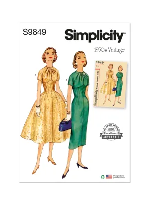 Simplicity Pattern 9849 Misses' Dress