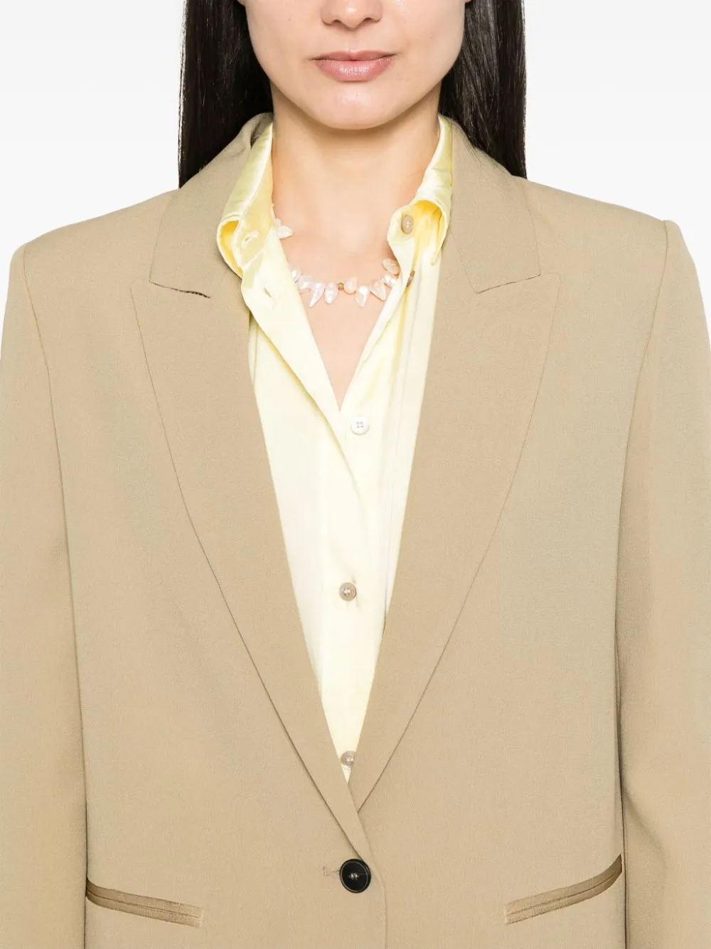 Single-breasted blazer jacket