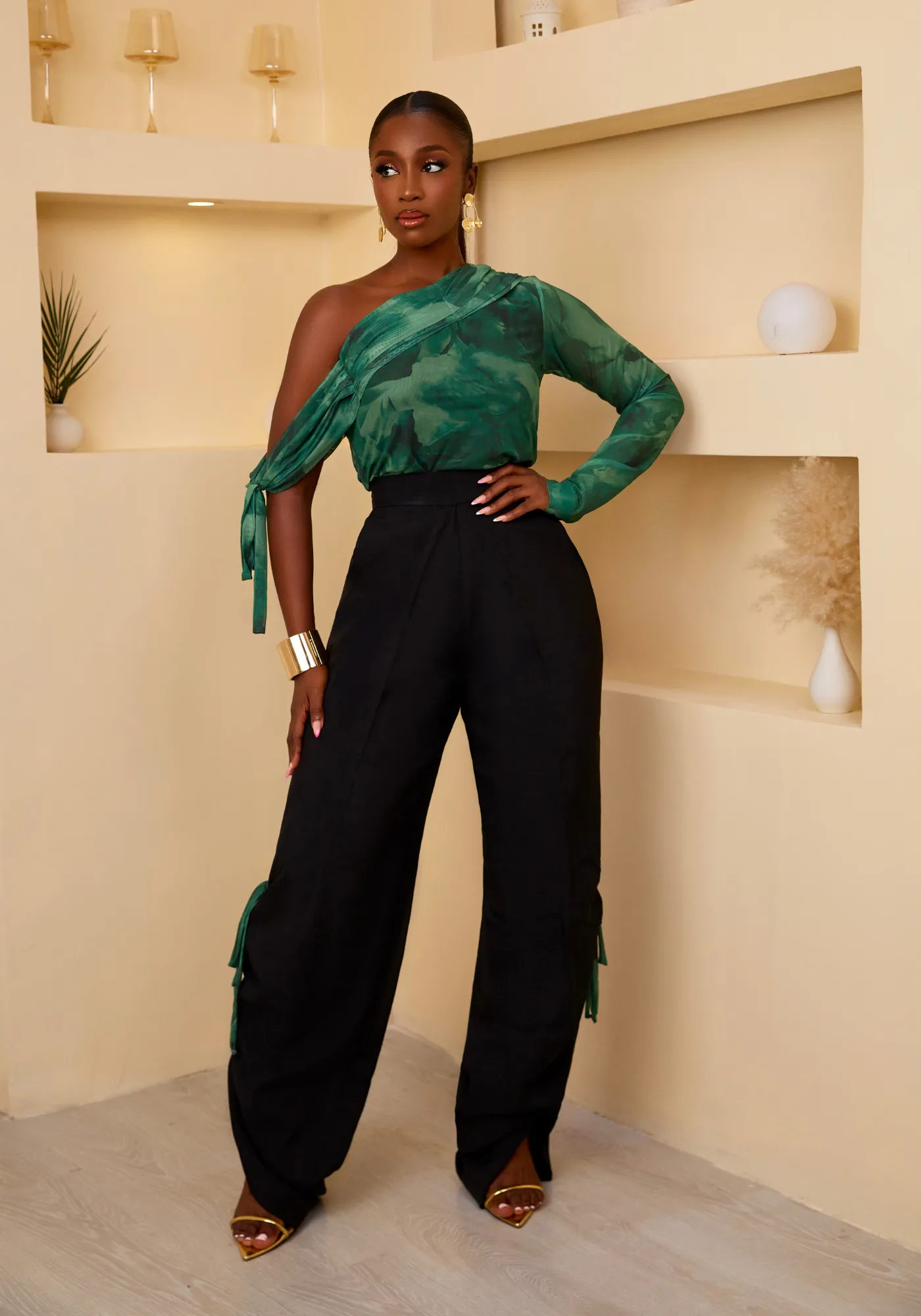 Sleek Allure Pants Set