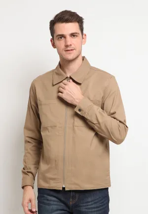 Slim Fit Knit Collar Jacket