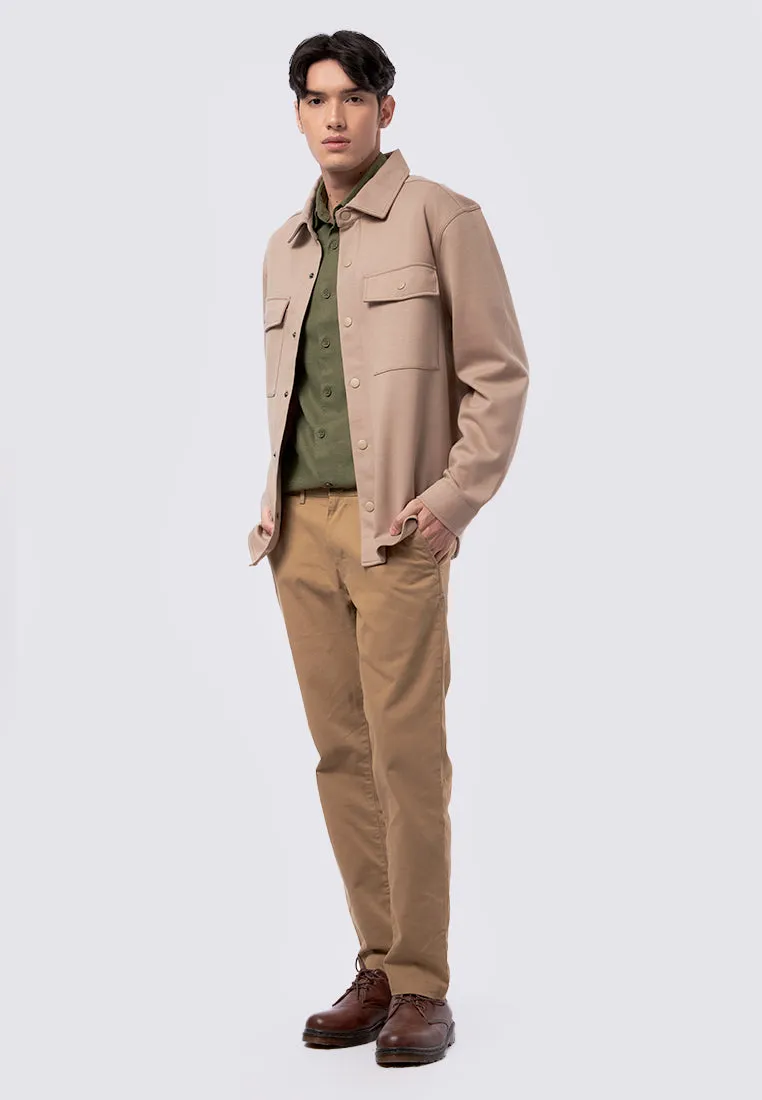 Slim Fit Overshirt Knit Jacket