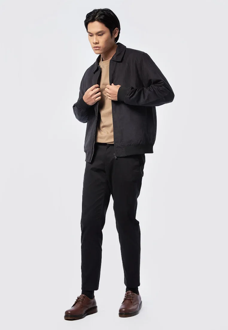 Slim Fit Suede Collar Jacket