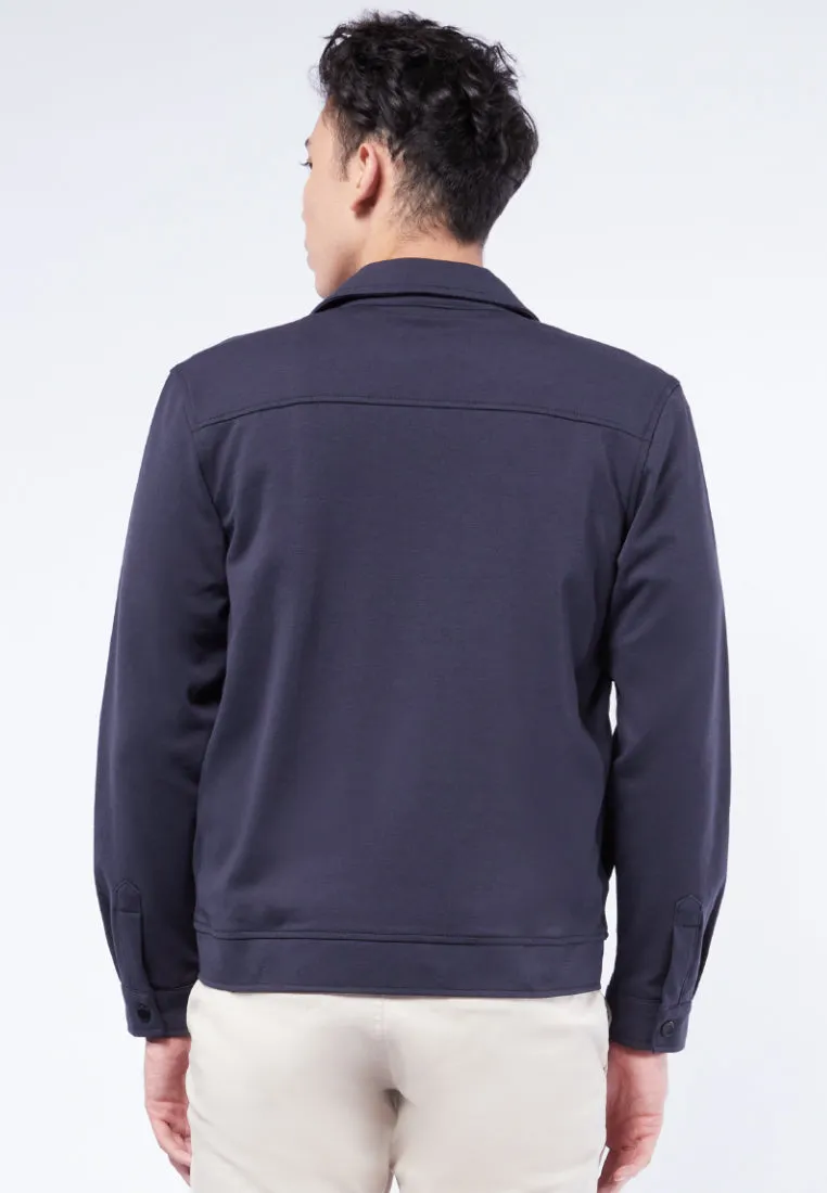 Slim Fit Zip Knit Jacket