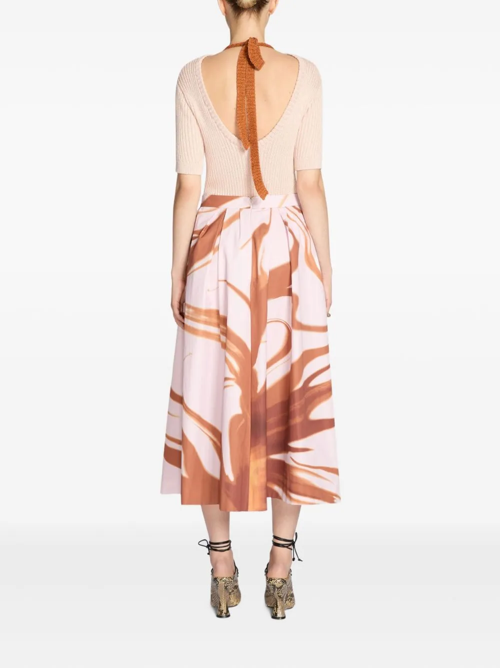 Soni printed midi skirt
