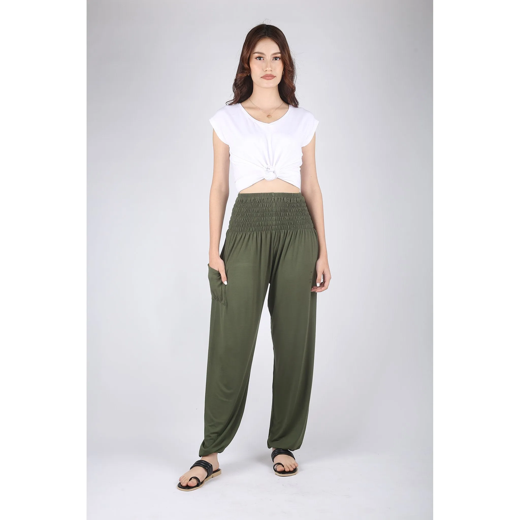 Spandex Gypsy Pants - Olive
