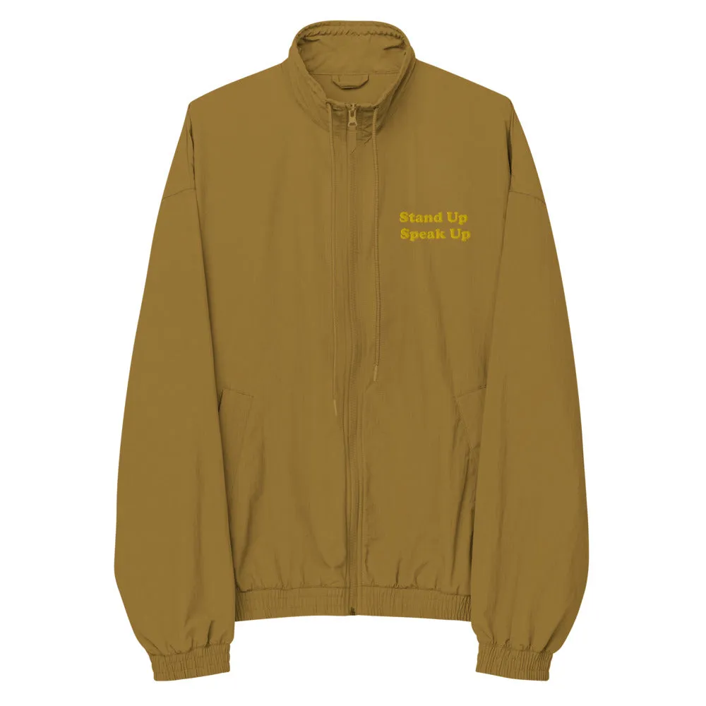 Stand Up Speak Up Recycled tracksuit jacket
