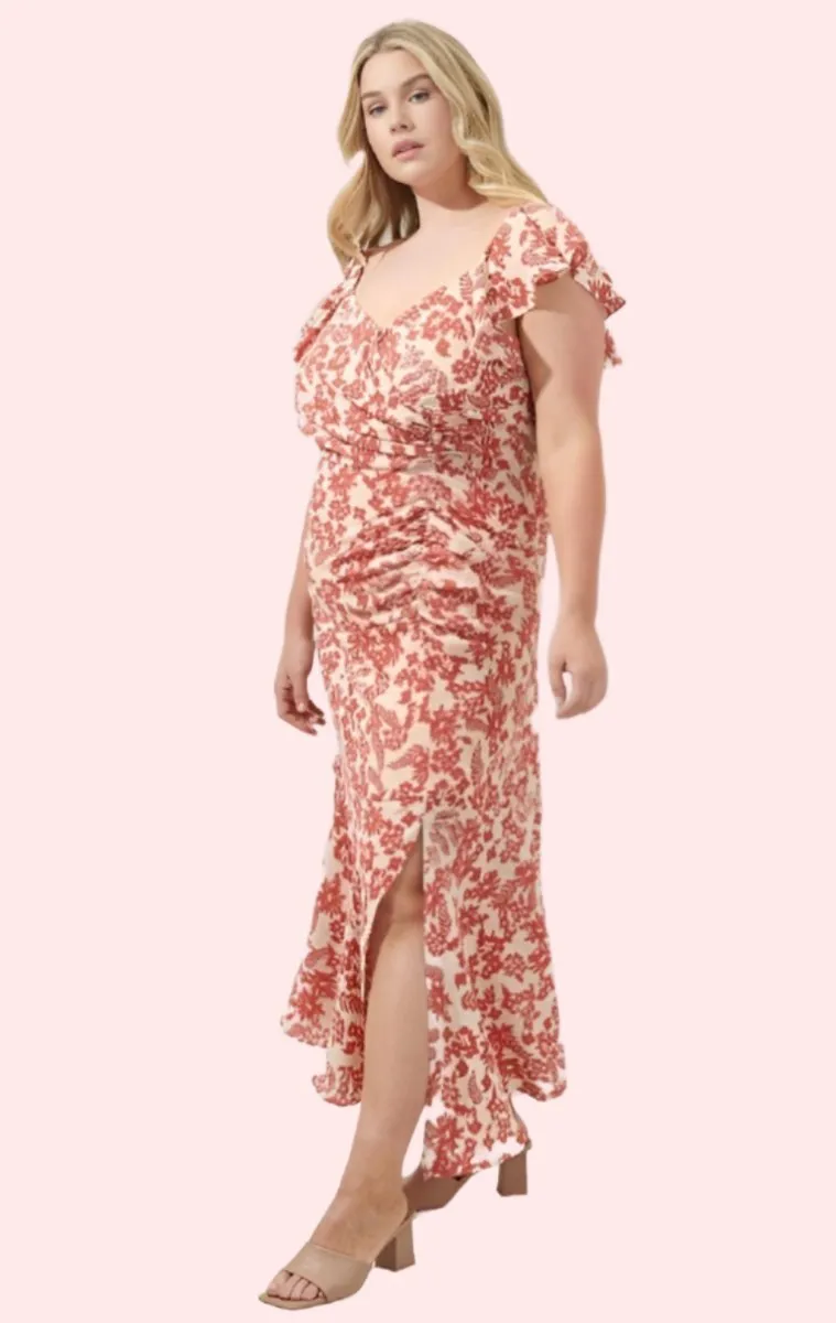 Sugarlips - Nadia Ruched Midi Dress (Final Sale)