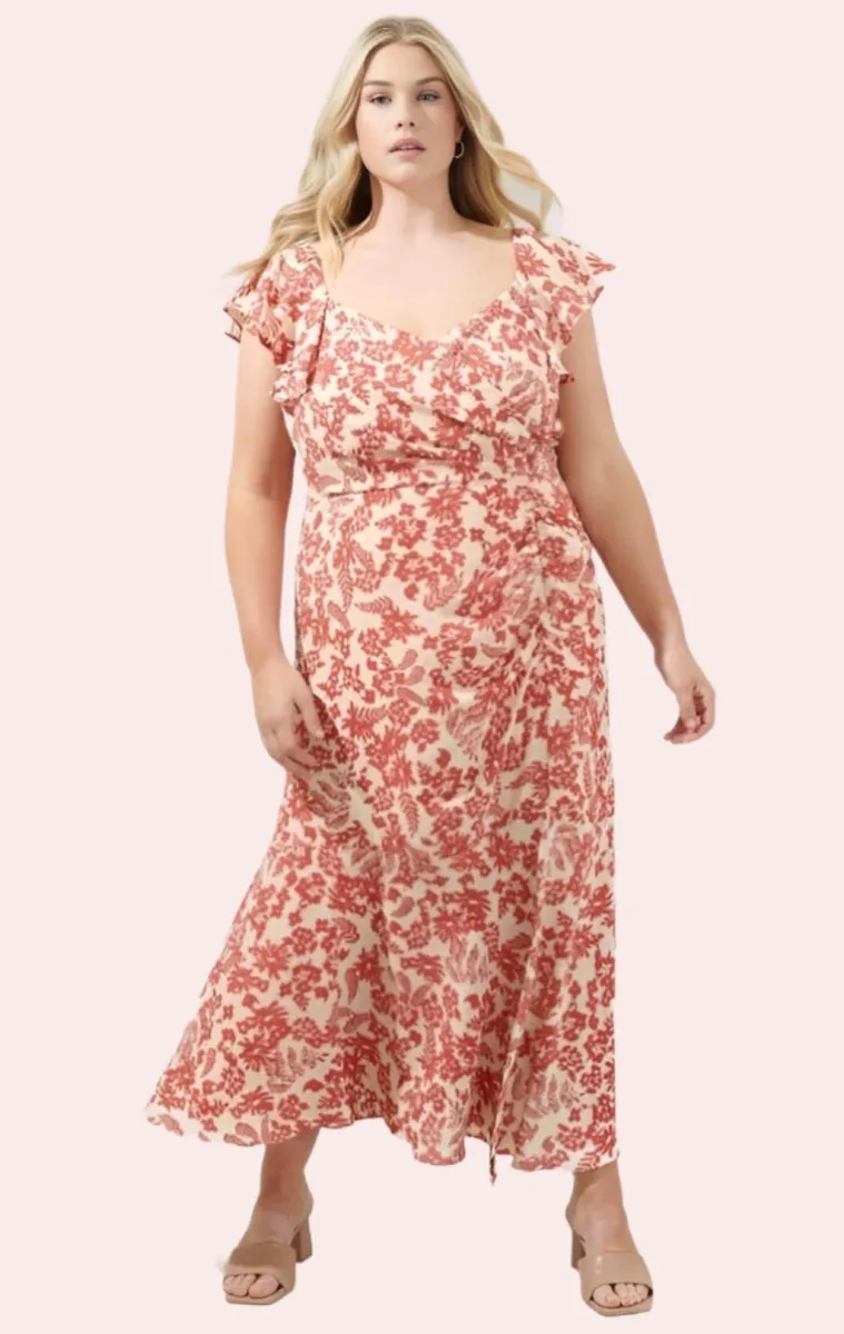 Sugarlips - Nadia Ruched Midi Dress (Final Sale)