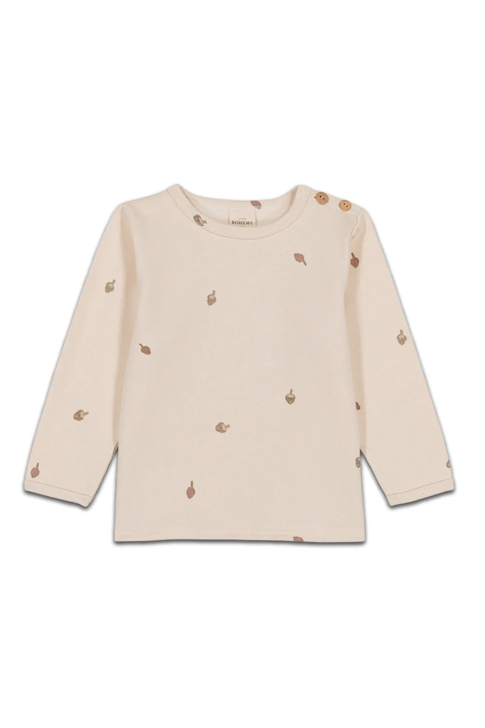 Sweat-Shirt Noé Artichauts Ecru
