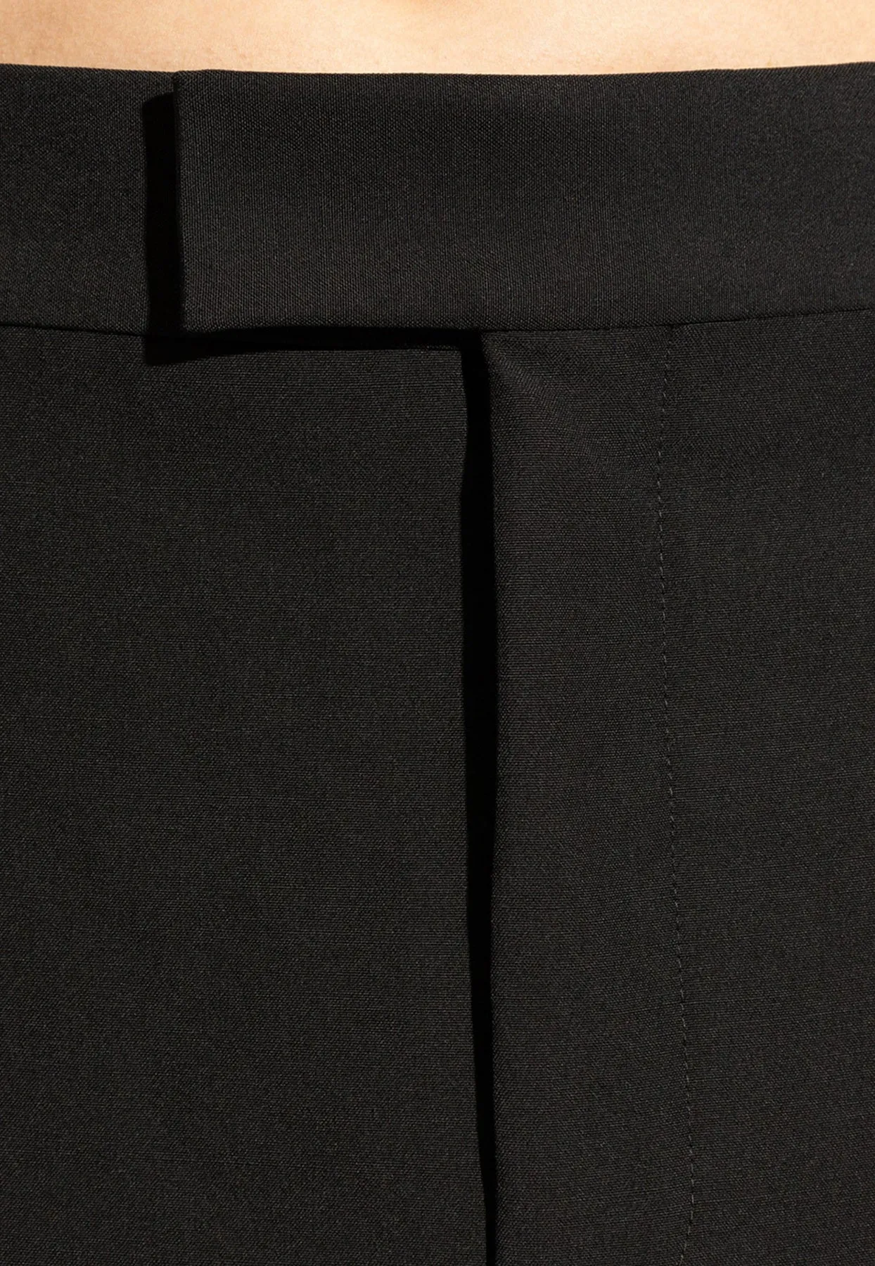 Tailored Straight-Leg Wool Pants