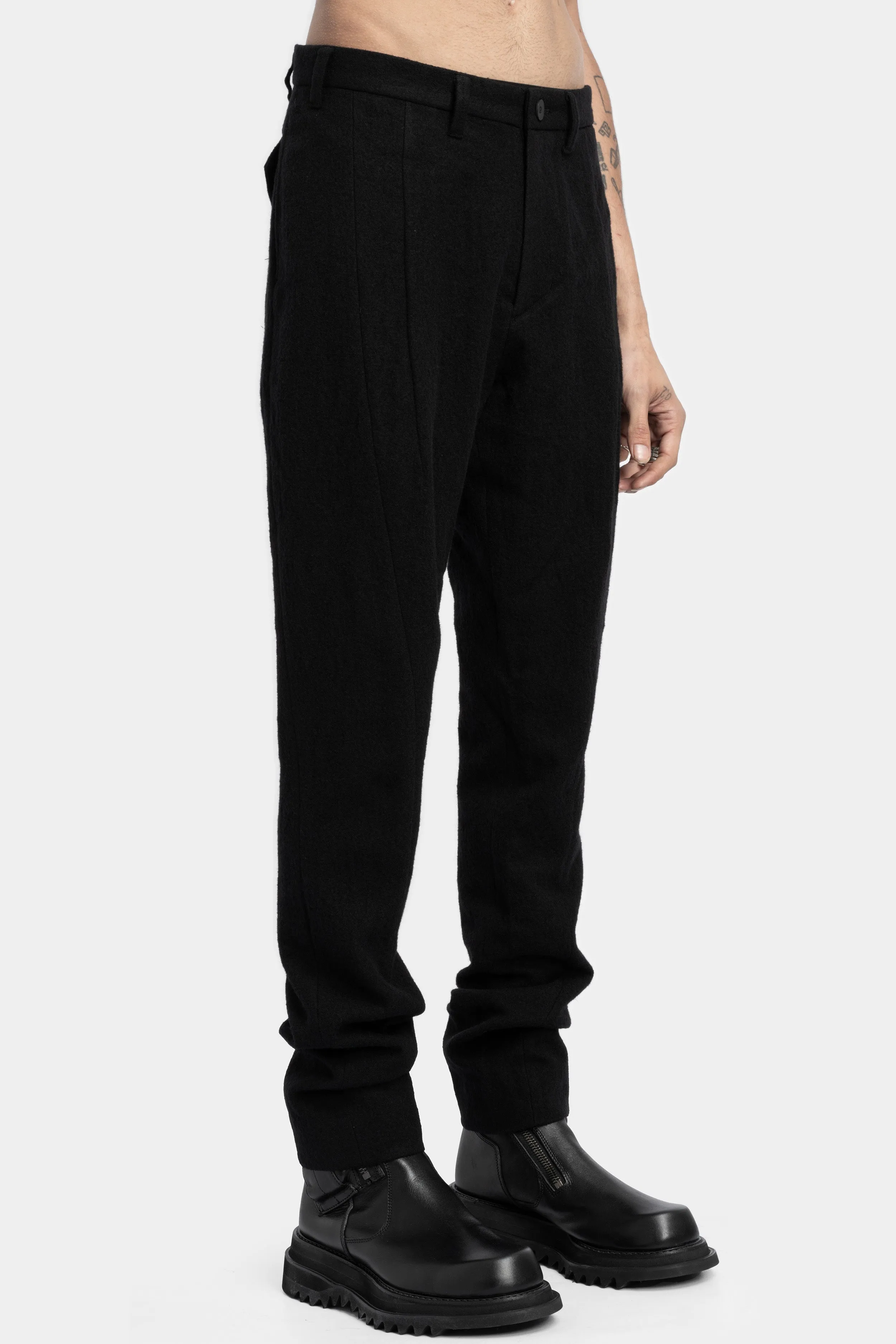 Tailored wool blend pants