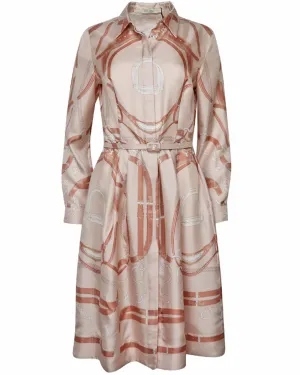 Taupe Lexington Belted Shirtdress