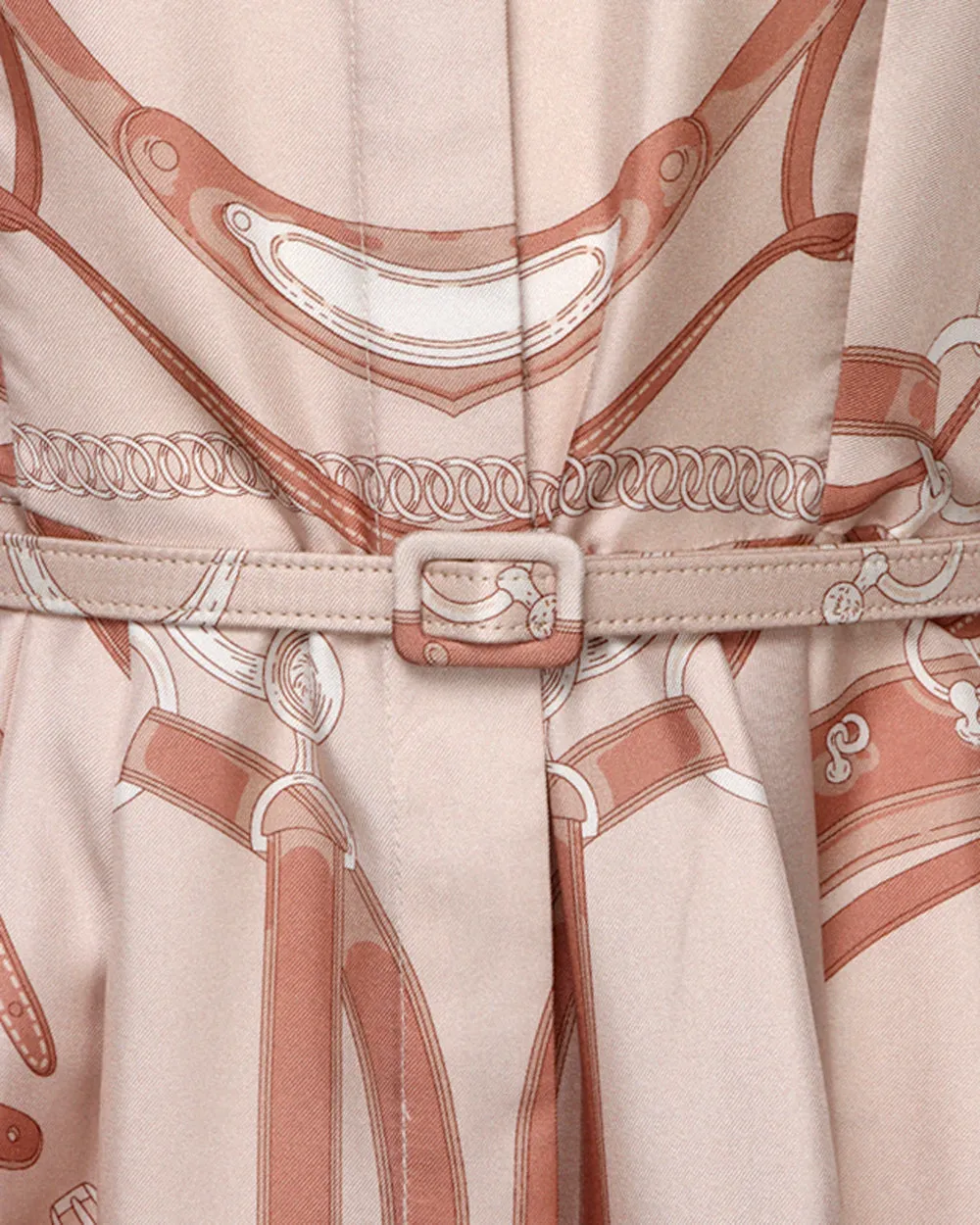 Taupe Lexington Belted Shirtdress
