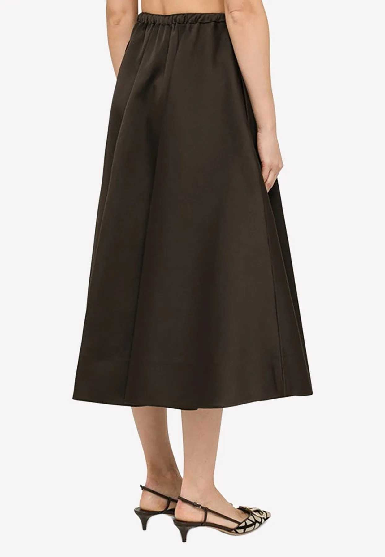 Techno Duchesse Midi Skirt