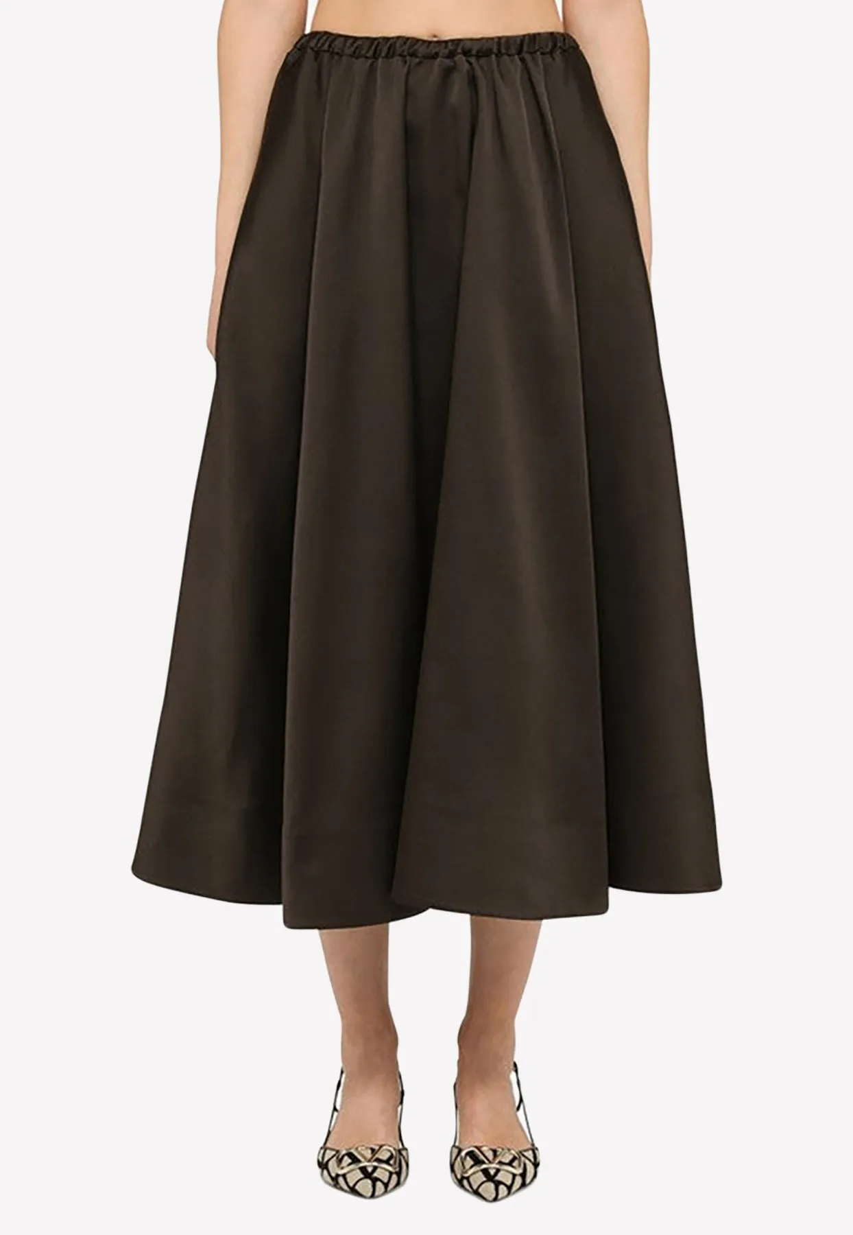 Techno Duchesse Midi Skirt