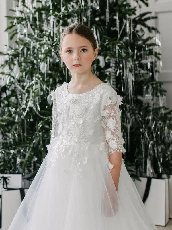 Teter Warm GS01 Eleanor- Girl's Communion Dress Off White