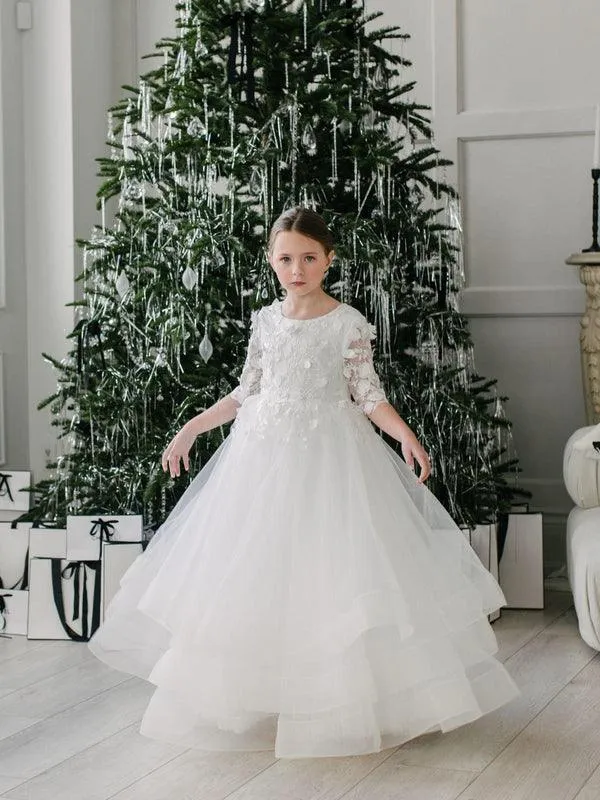 Teter Warm GS01 Eleanor- Girl's Communion Dress Off White